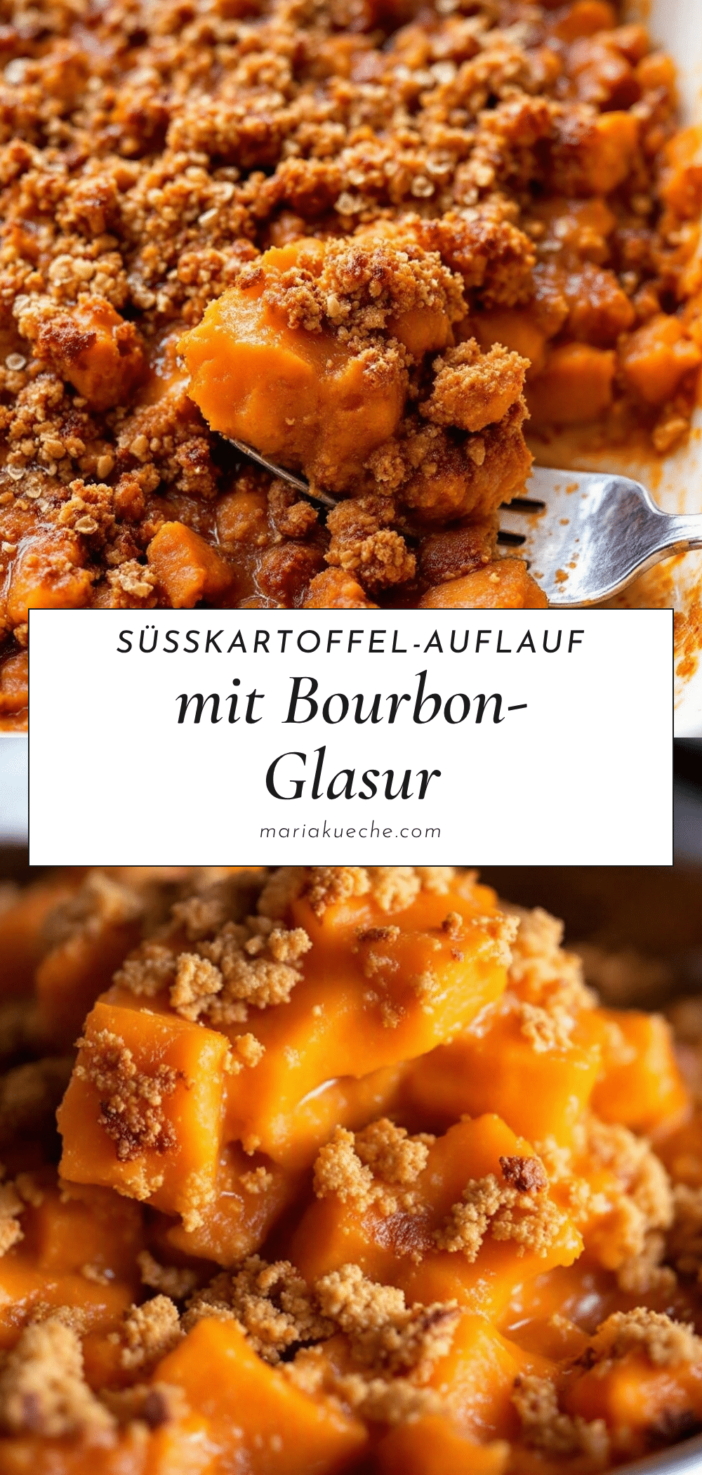 Süßkartoffel-Auflauf mit Bourbon-Glasur recipe