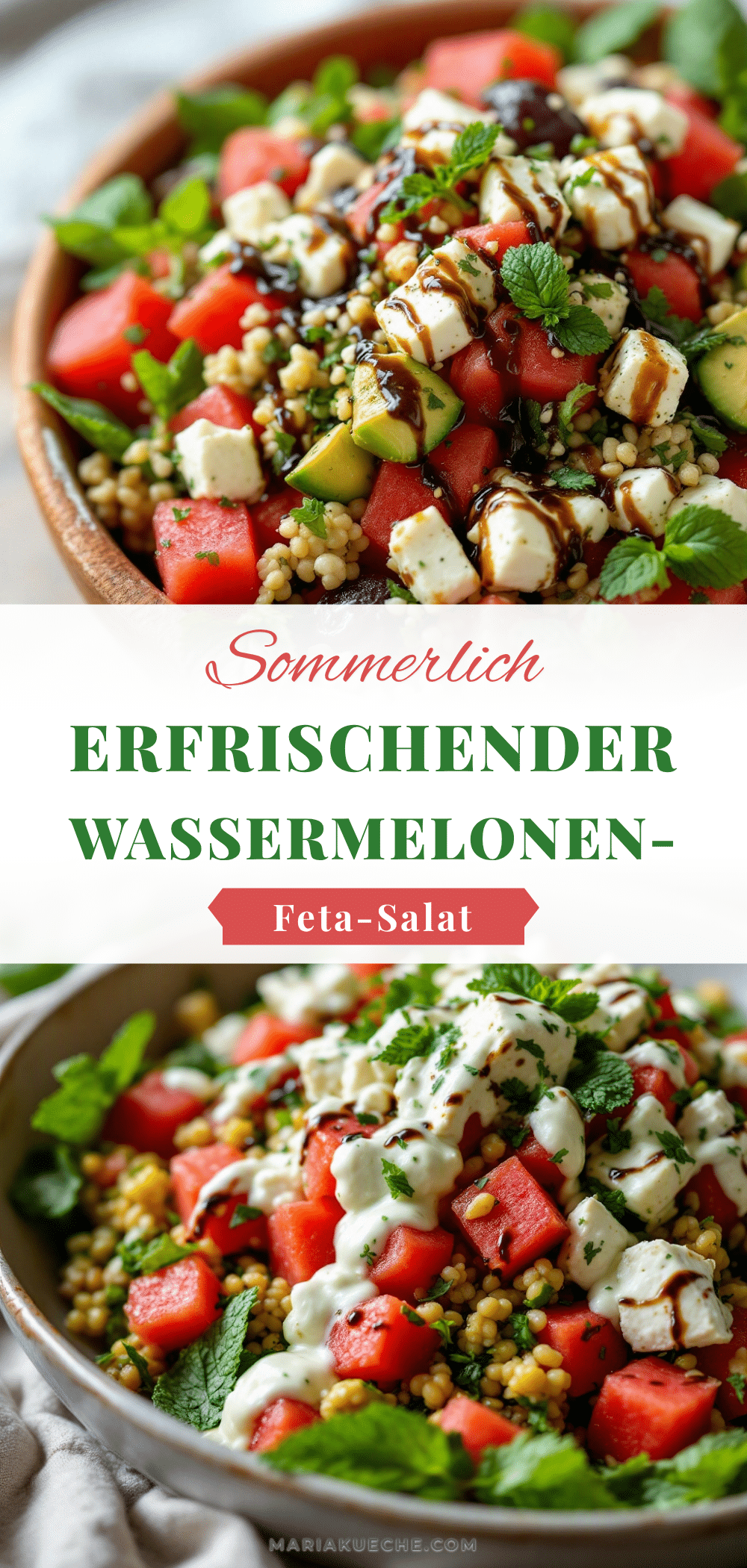 Wassermelonen-Feta-Minz-Salat recipe