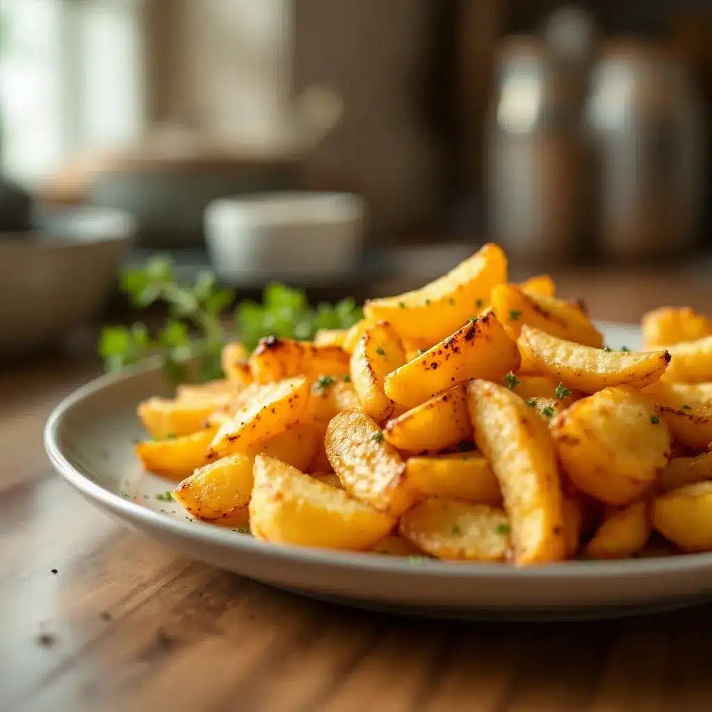 Airfryer-Bratkartoffeln preparation steps