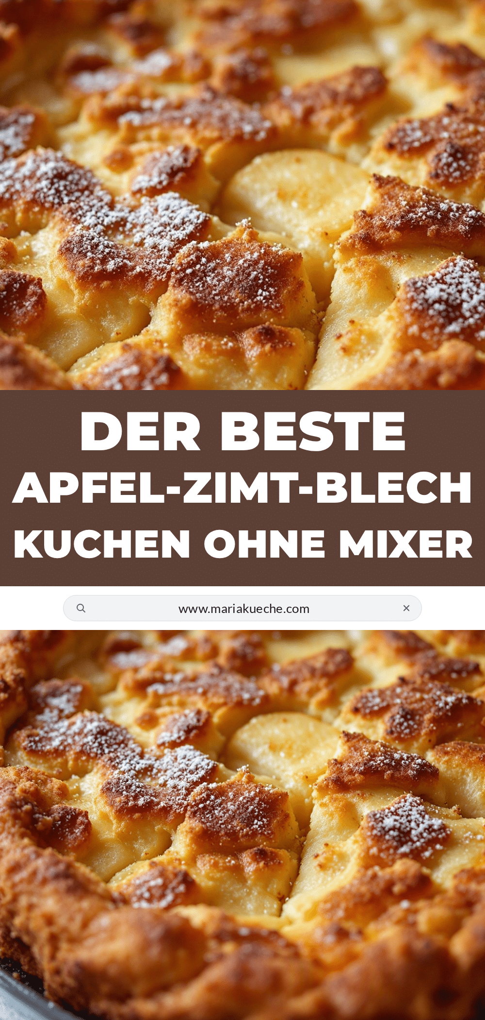 Apfel-Zimt-Blechkuchen ohne Mixer recipe