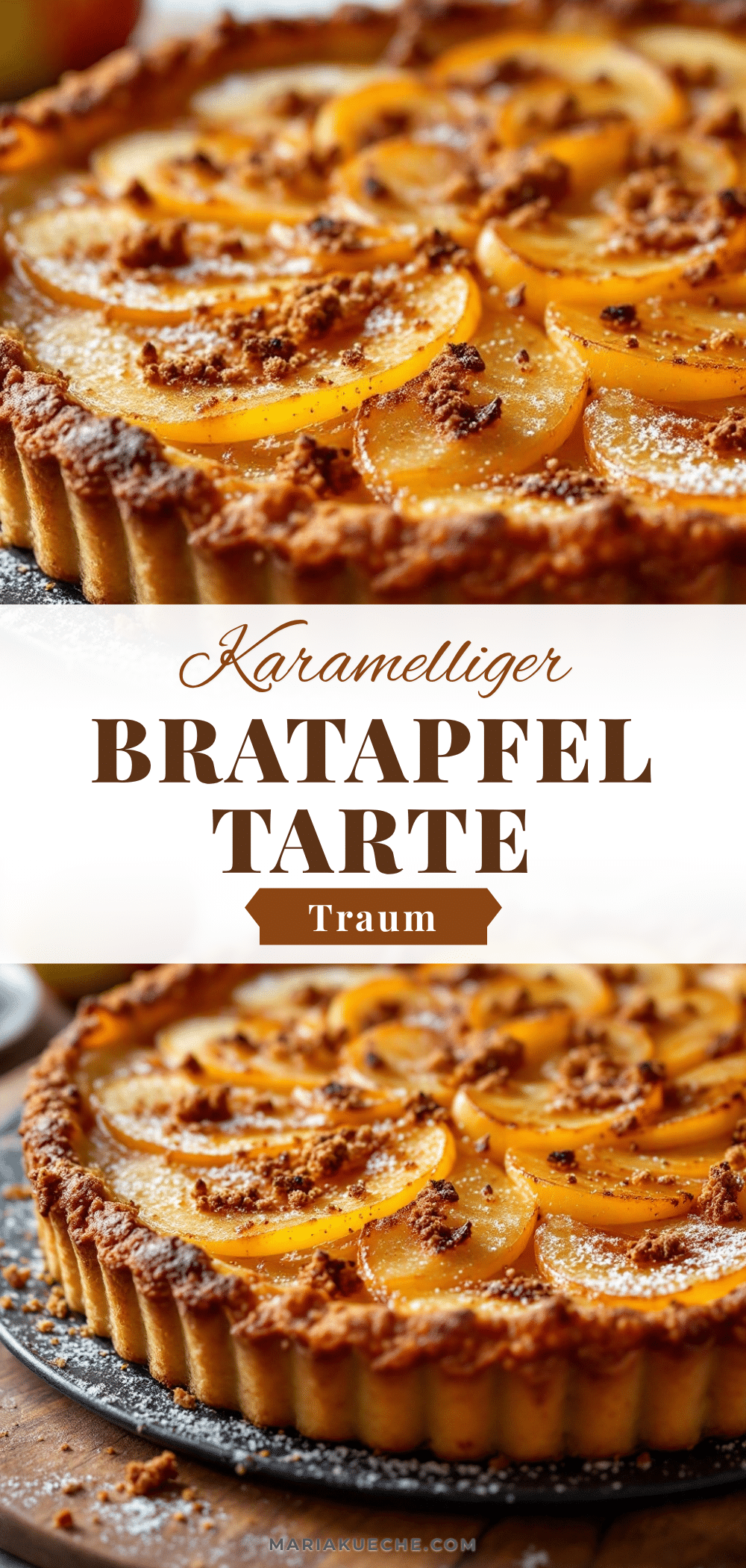 Bratapfel-Tarte mit Zimt-Karamell recipe