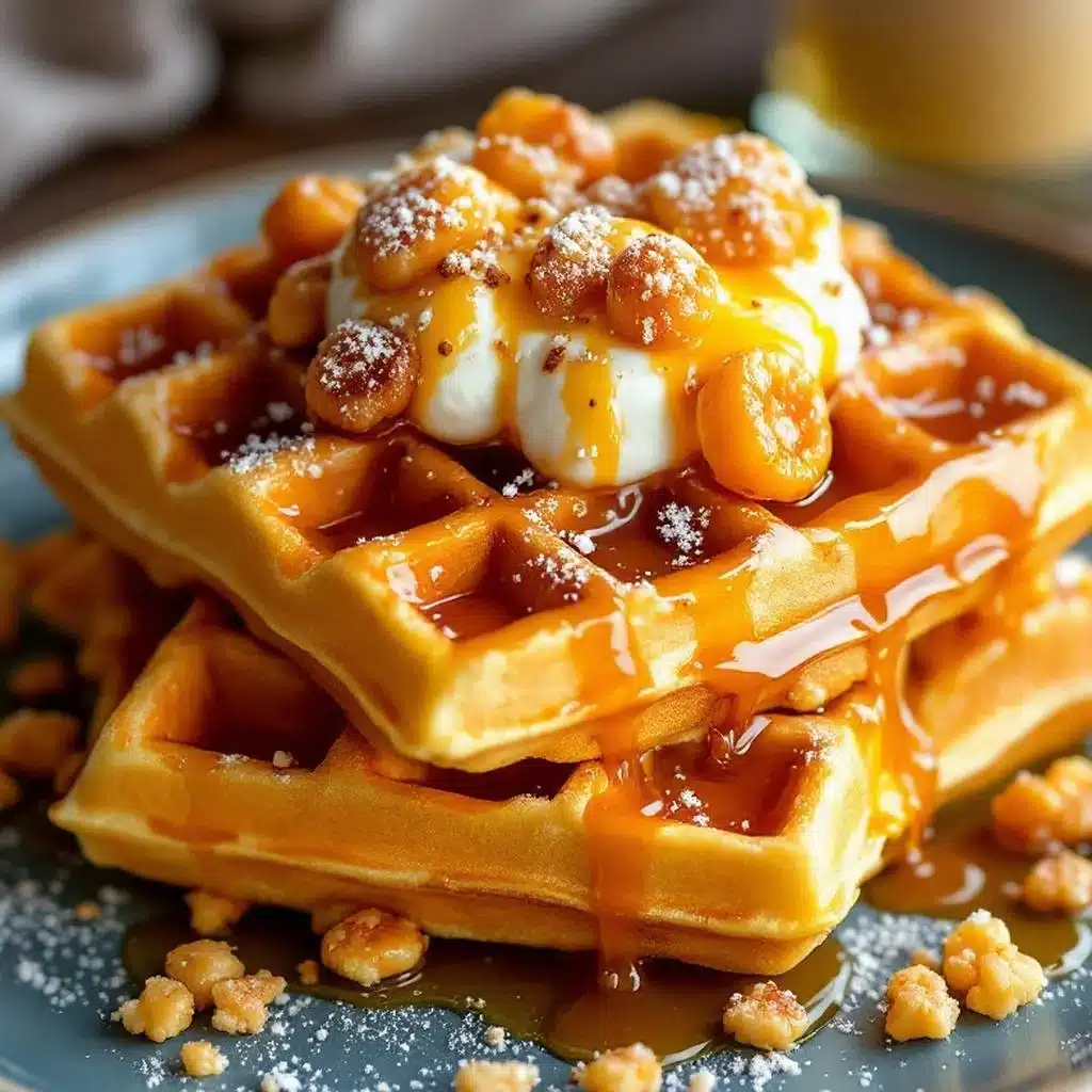 Brunch-Waffeln mit Birnen - featured image