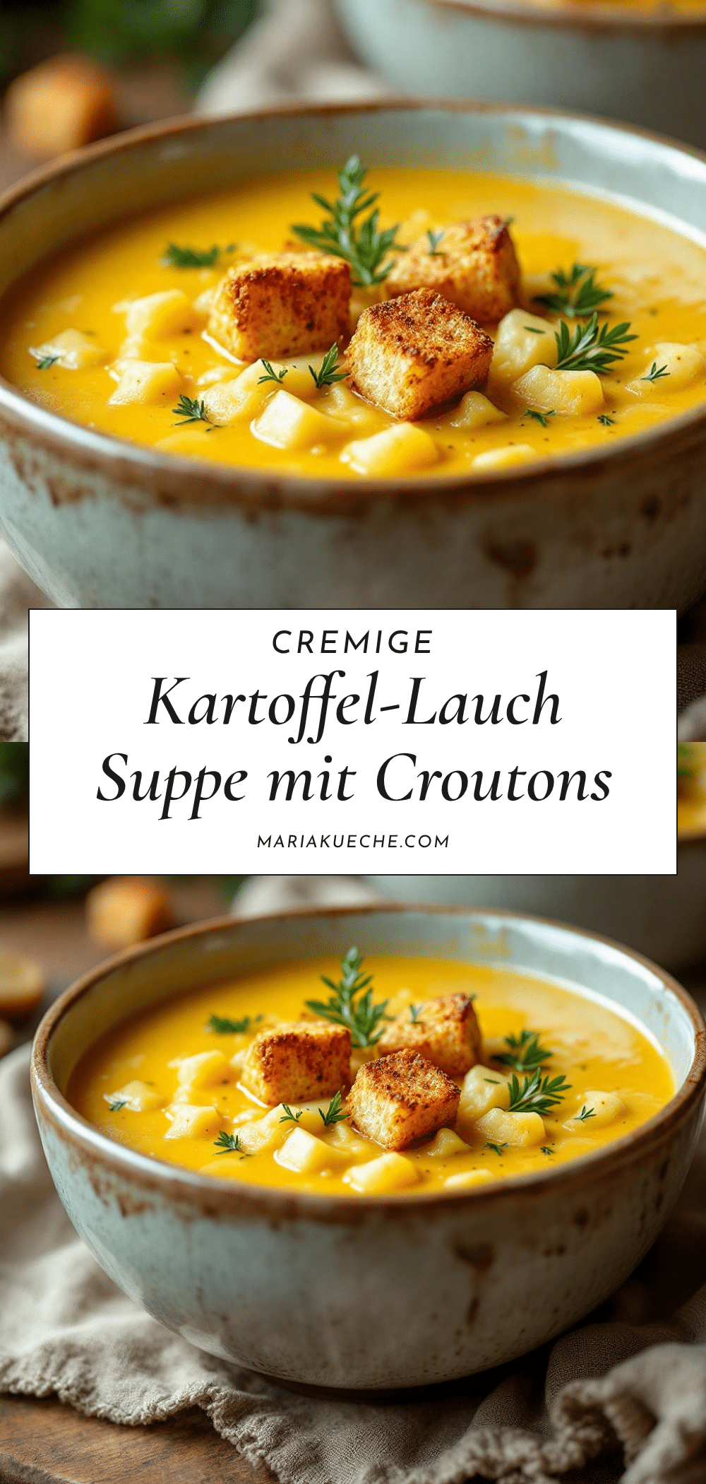 Cremige Kartoffel-Lauch-Suppe recipe