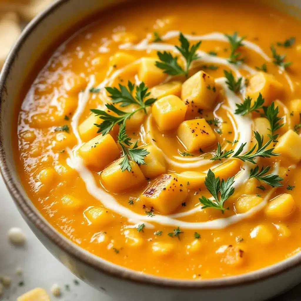 cremige Kürbissuppe - featured image