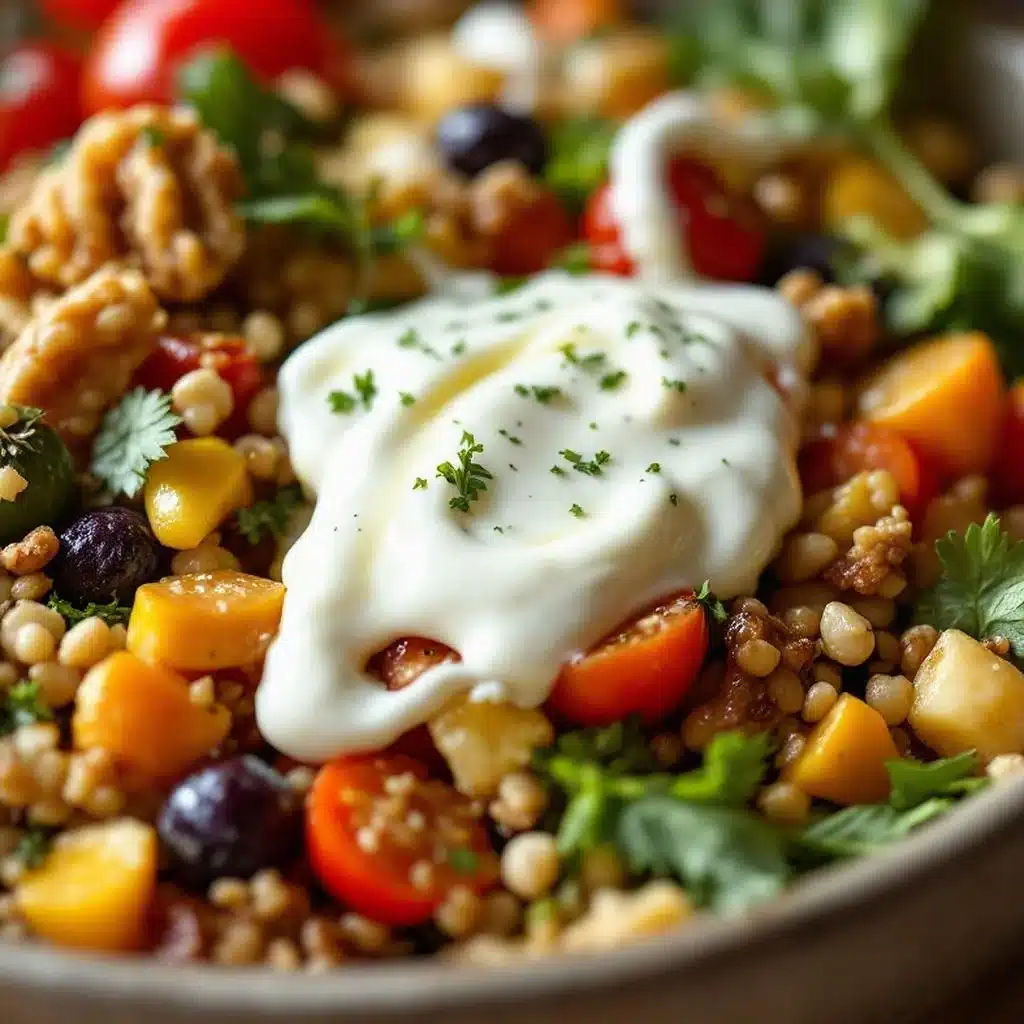 Cremiger Herbstsalat mit Birne und Ziegenkäse - featured image