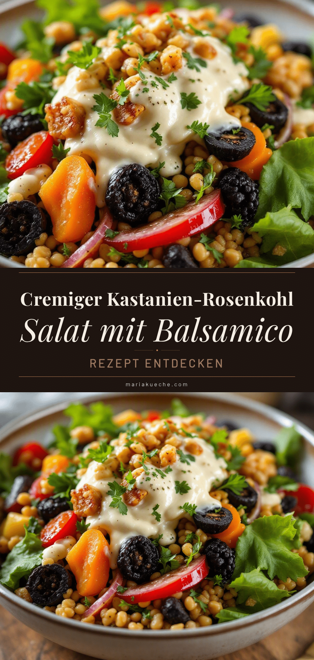 Cremiger Kastanien-Rosenkohl-Salat recipe