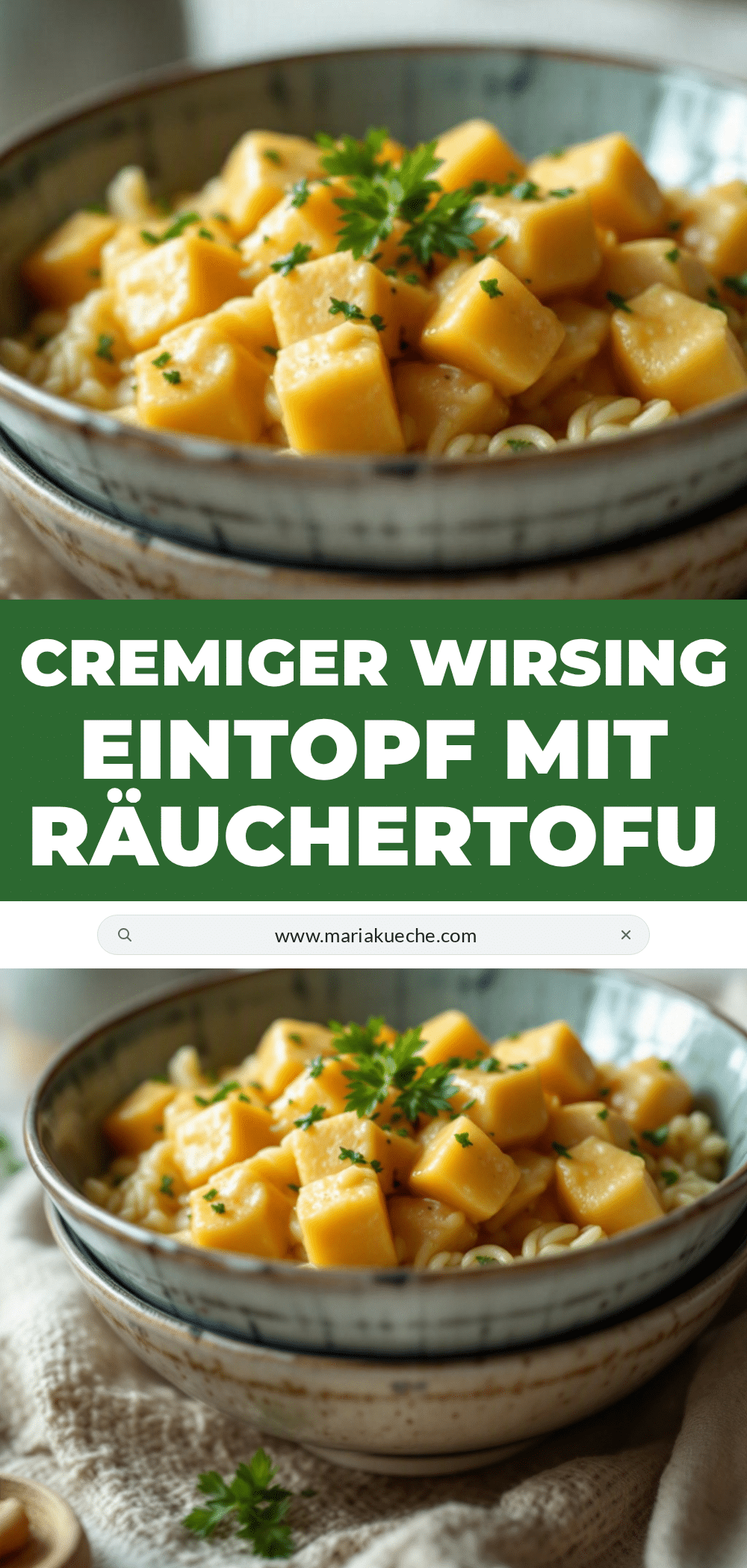 Cremiger Wirsing-Eintopf mit Räuchertofu recipe
