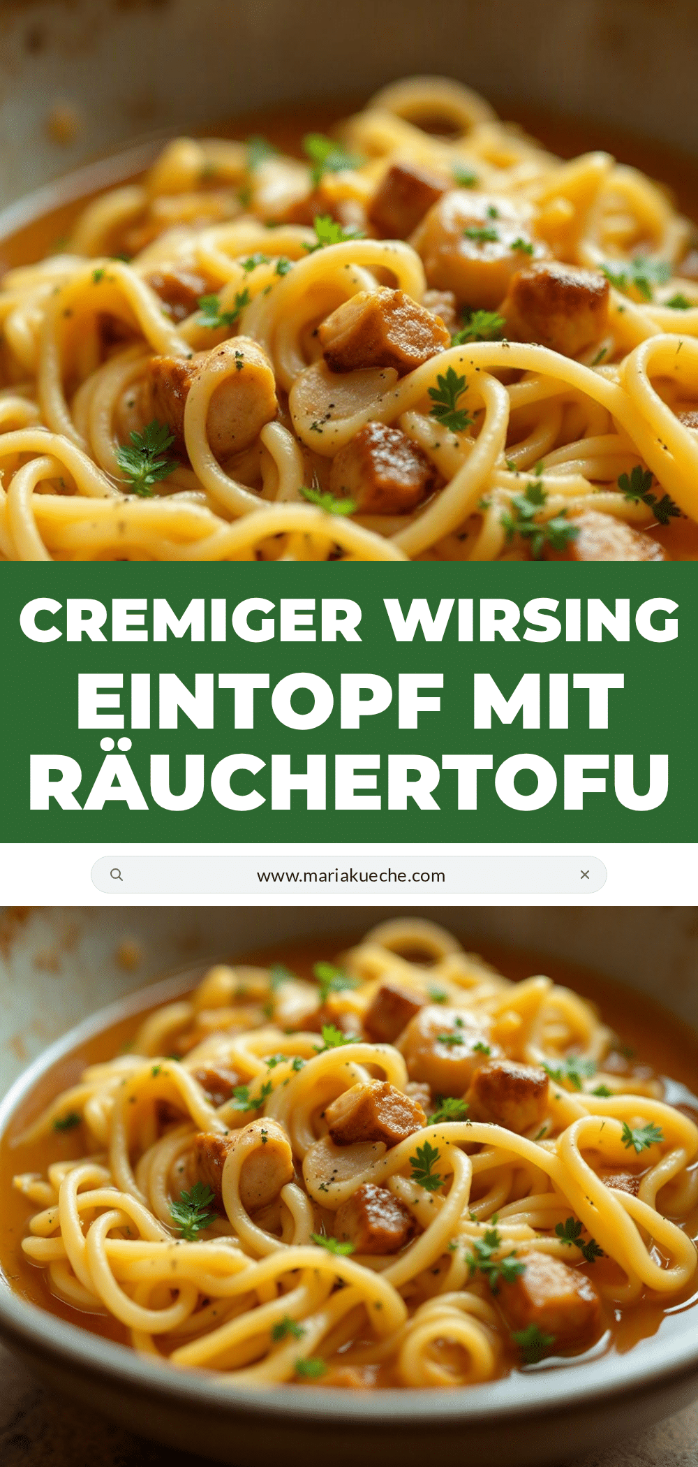 Cremiger Wirsingeintopf mit Räuchertofu recipe