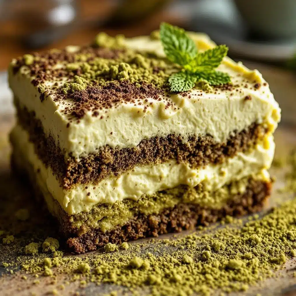 Cremiges Matcha-Tiramisu ohne Backen - featured image