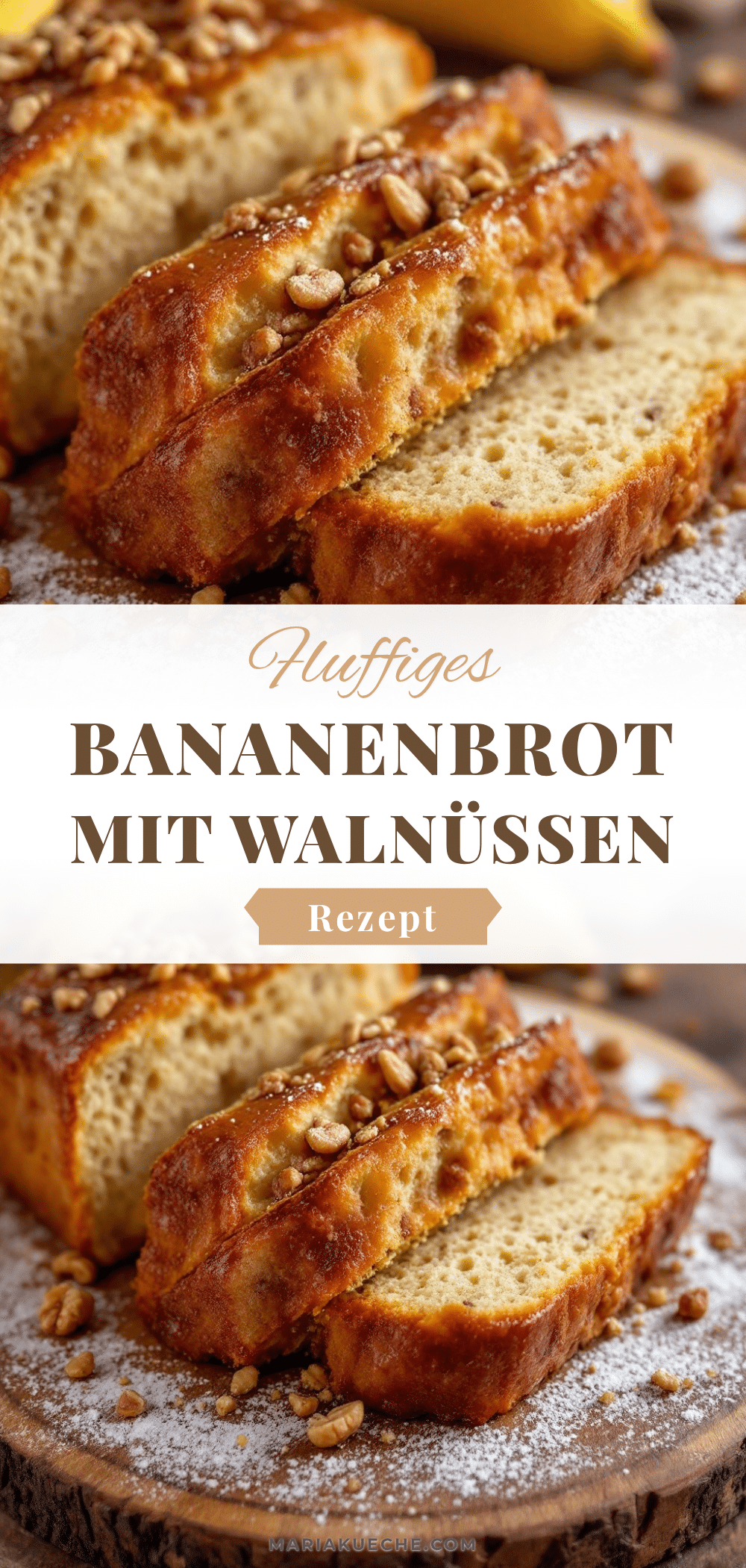 Fluffiges Bananenbrot mit Walnüssen recipe