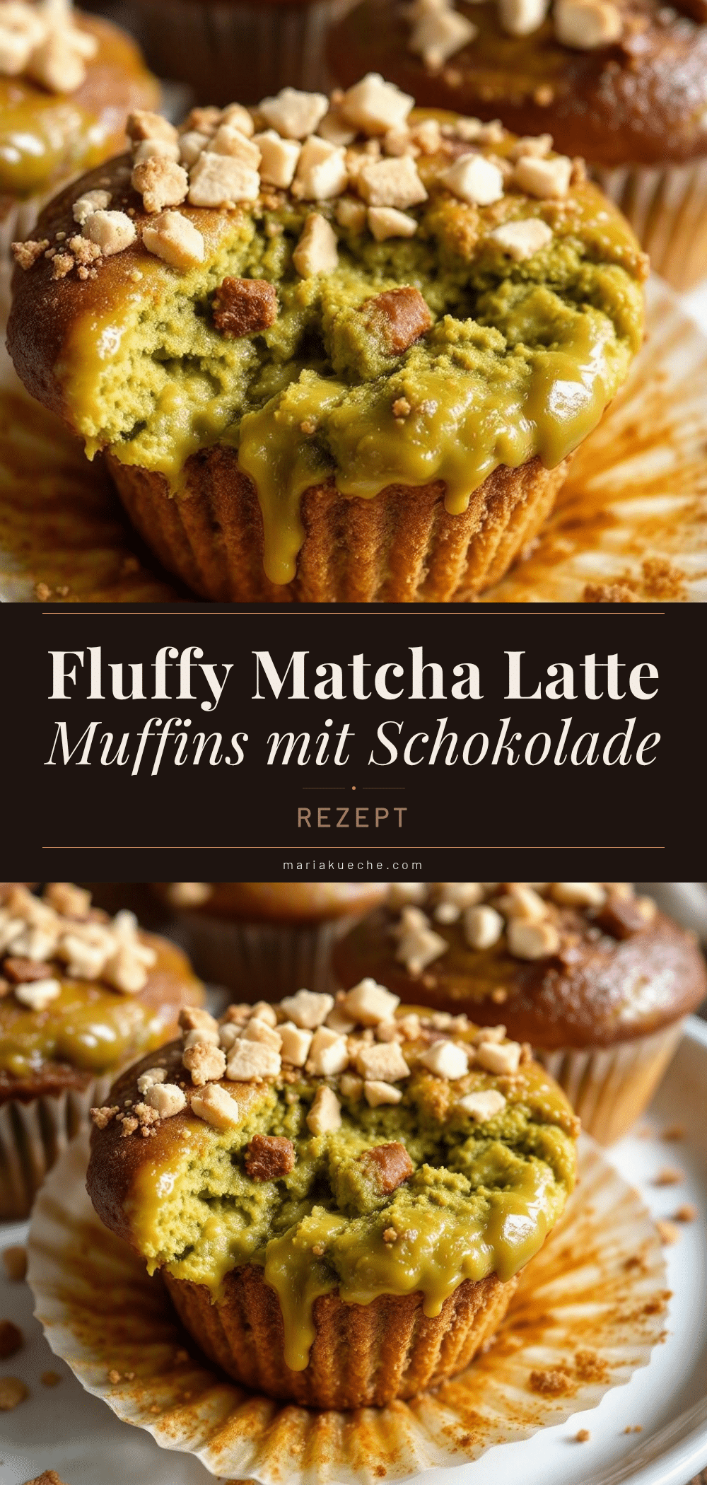 Fluffy Matcha-Latte-Muffins recipe