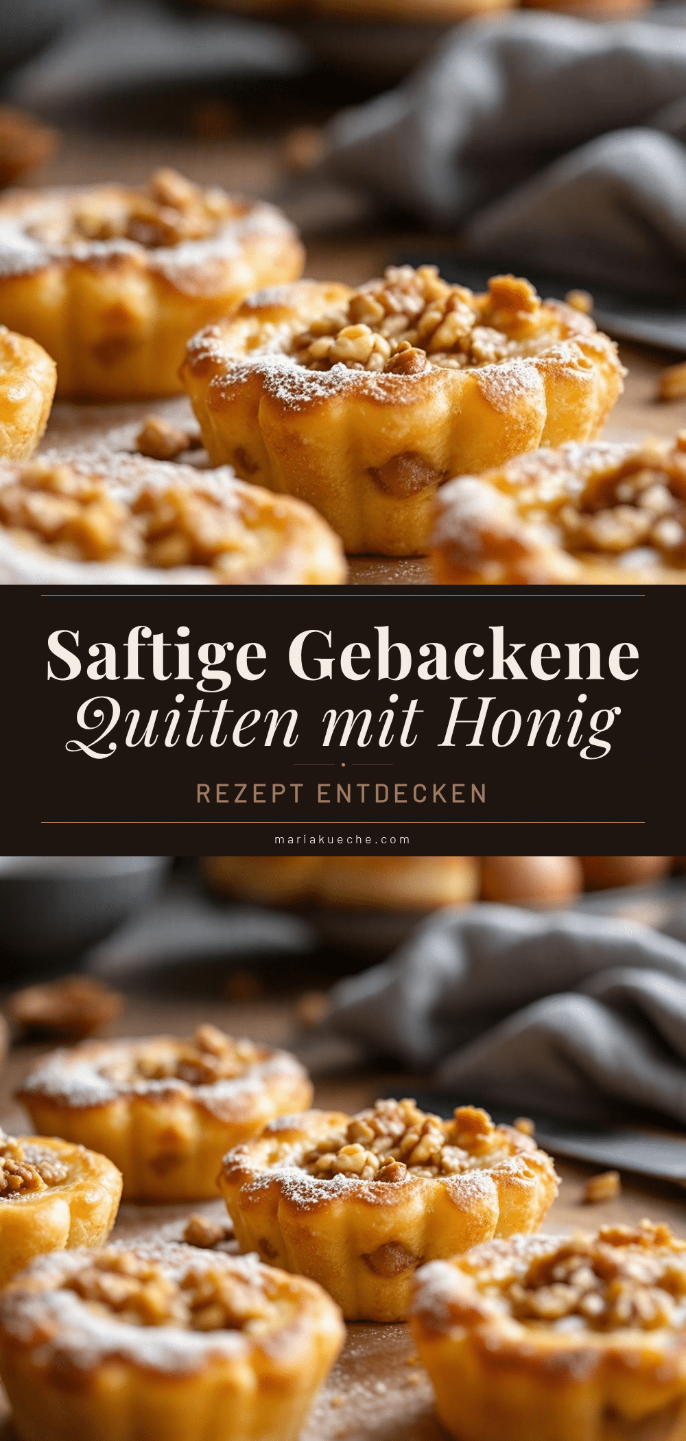 Gebackene Quitten mit Walnuss-Honig recipe
