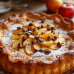 gedeckter Apfelkuchen mit Mandelstreuseln - featured image
