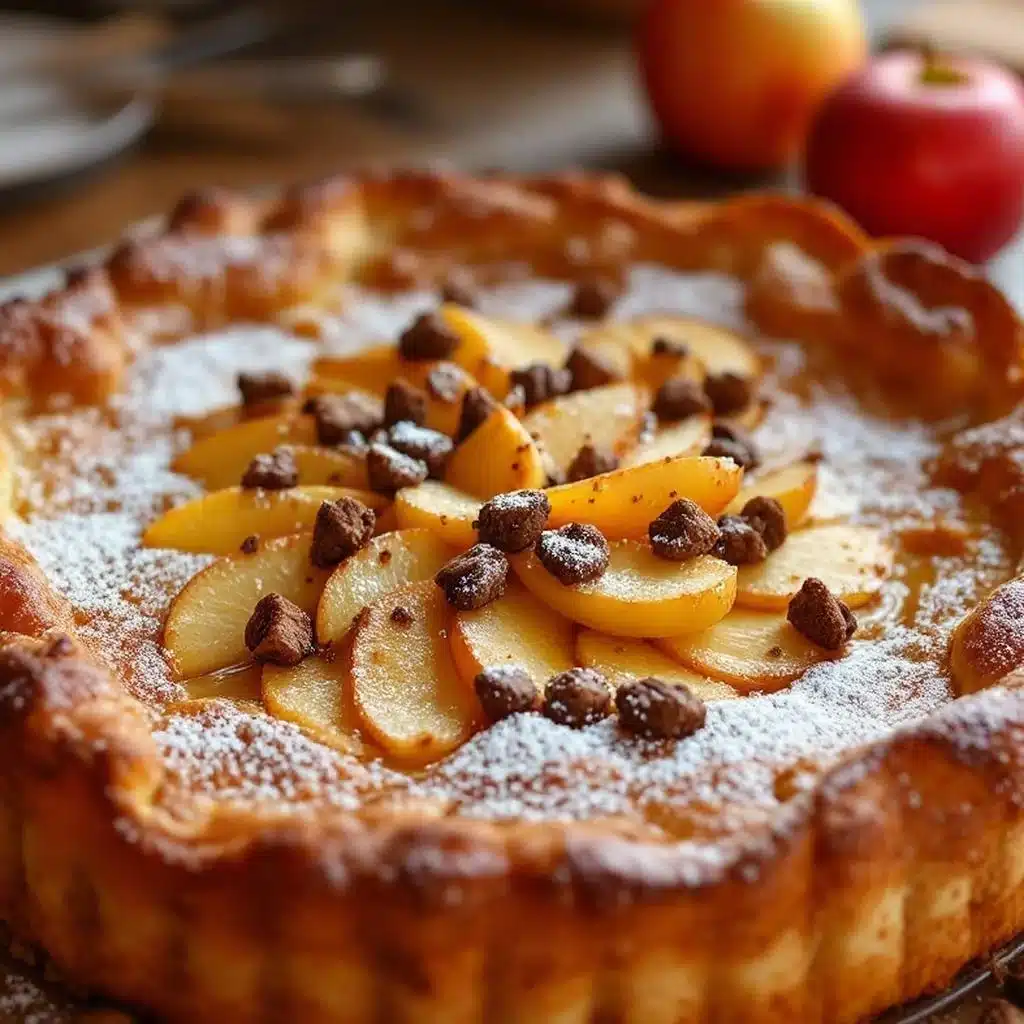 gedeckter Apfelkuchen mit Mandelstreuseln - featured image