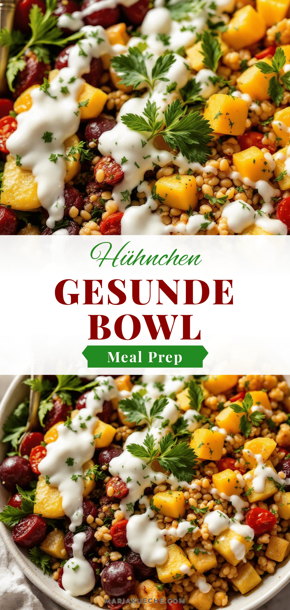 Healthy Hühnchen-Gemüse-Bowl recipe