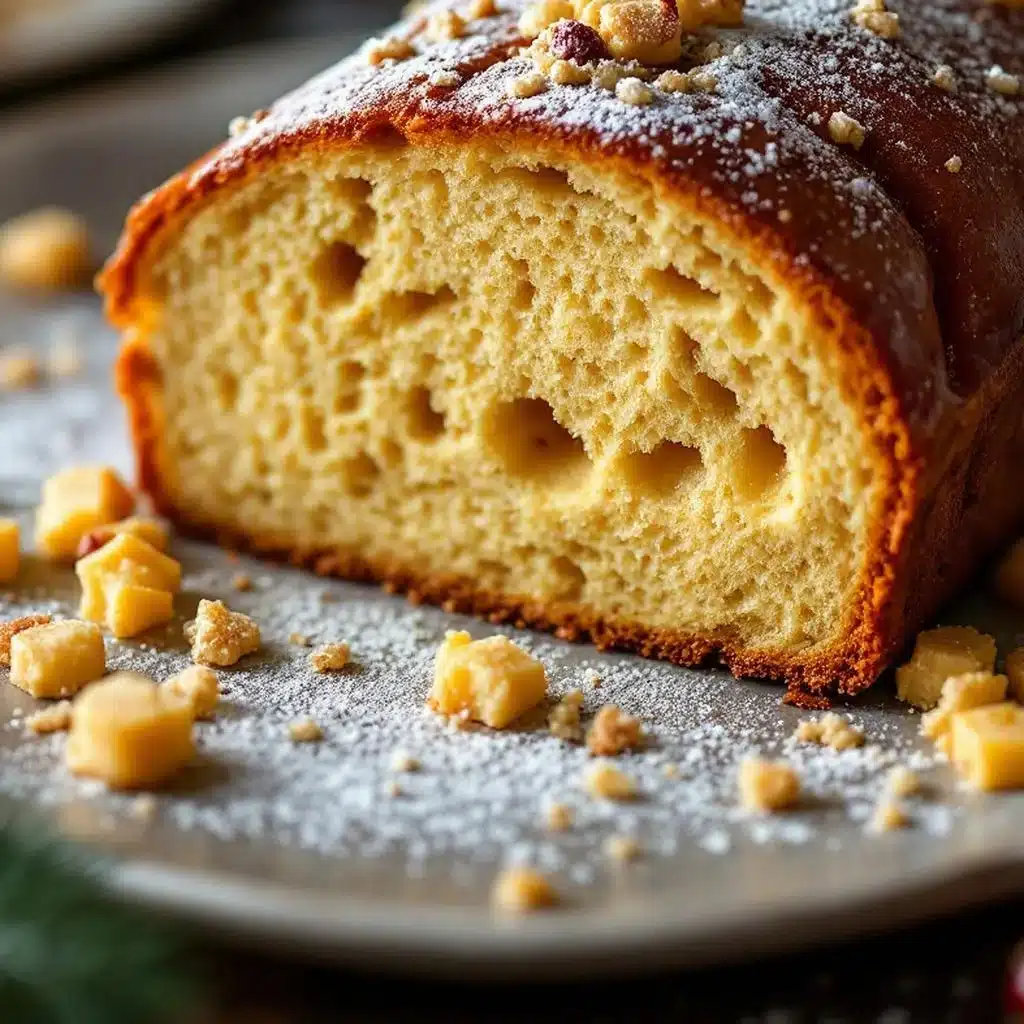 Klassischer Christstollen mit Marzipan - featured image