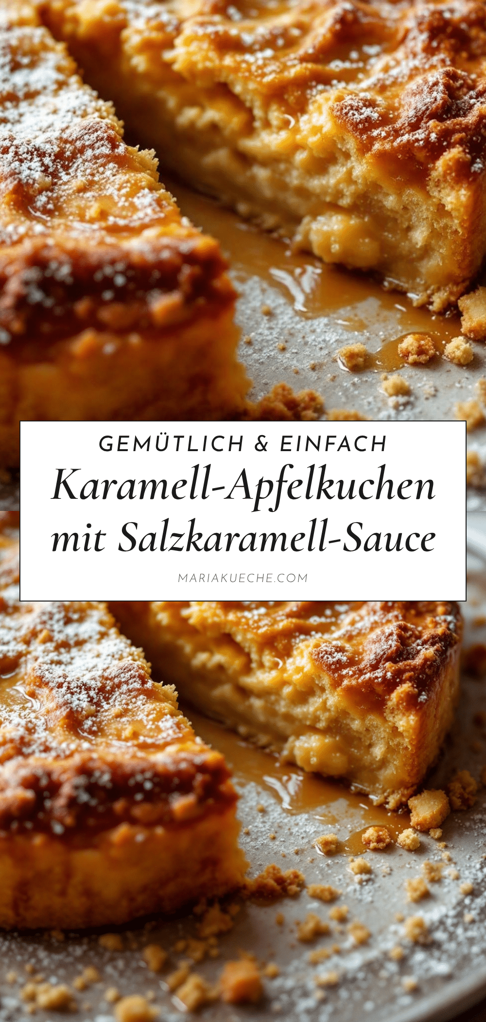 Klassischer Karamell-Apfelkuchen recipe