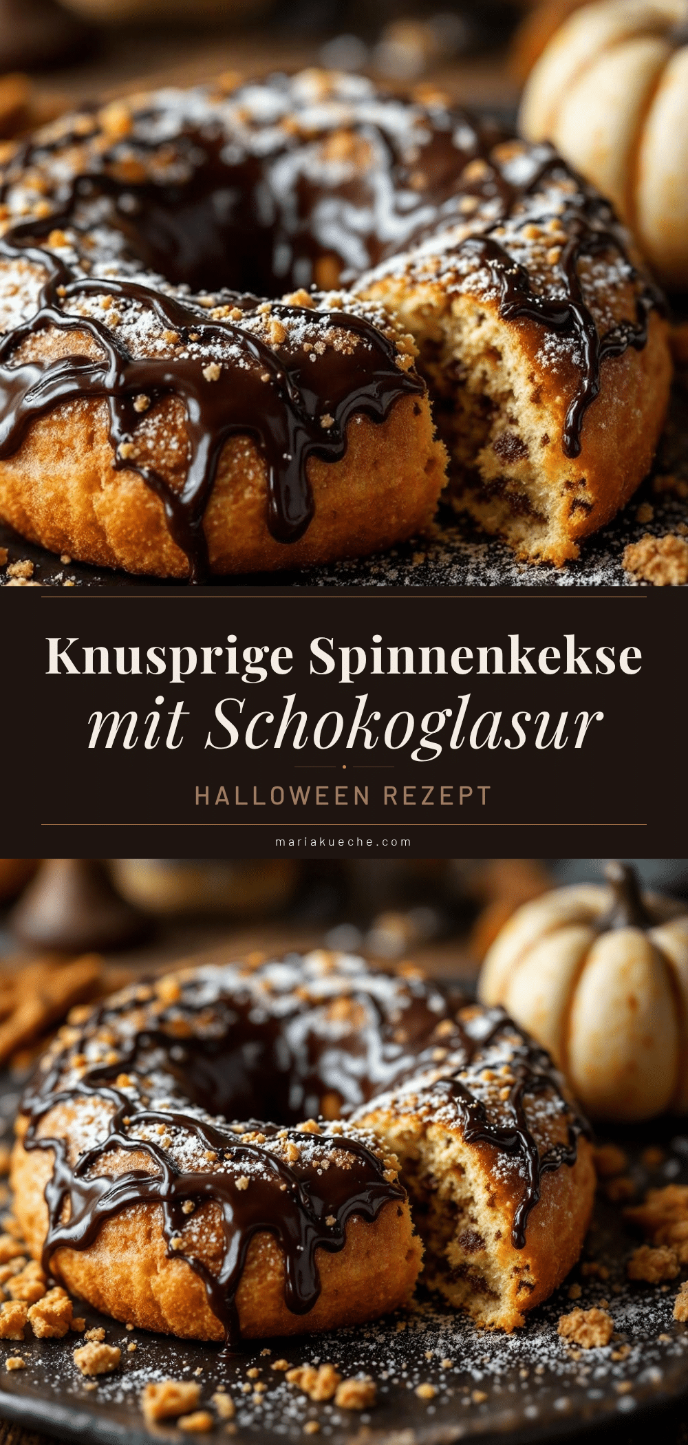 Knusprige Halloween-Spinnenkekse recipe