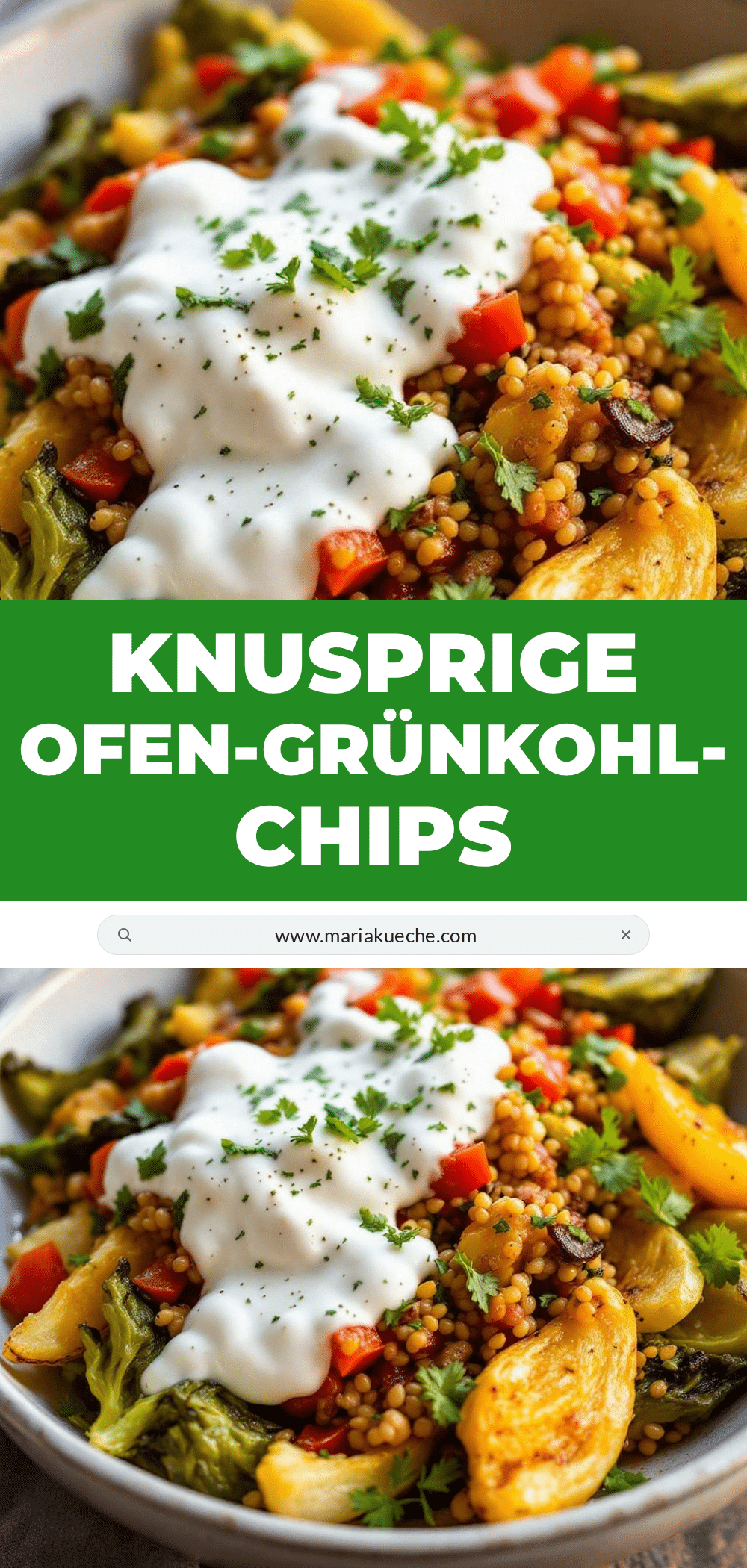 Knusprige Ofen-Gruenkohl-Chips recipe
