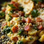 Knuspriger Rosenkohl-Auflauf mit Speck - featured image