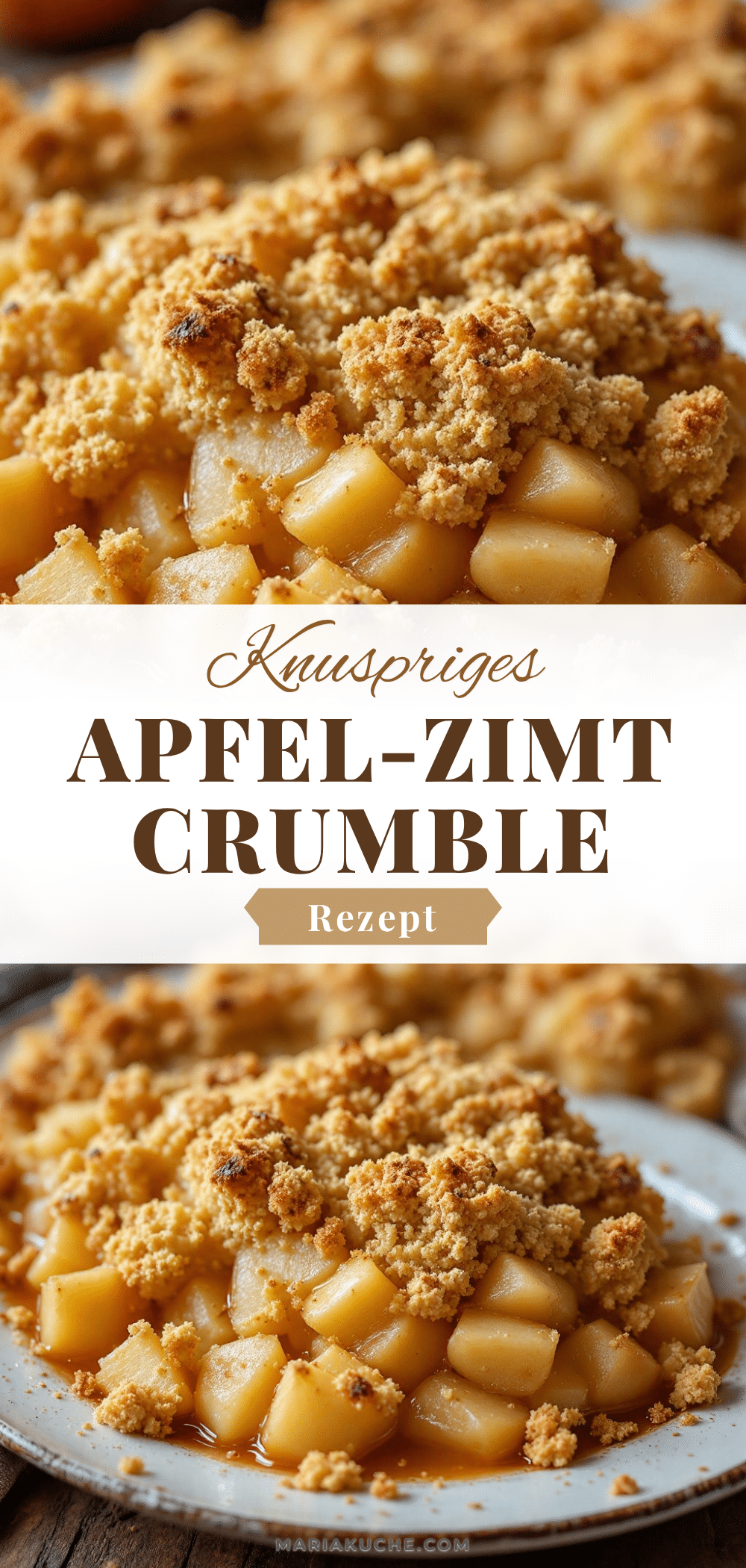 Knuspriges Rustikales Apfel-Zimt-Crumble recipe