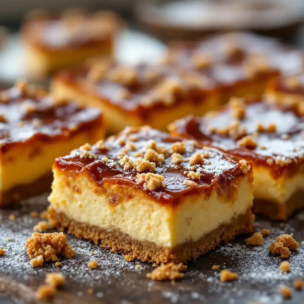 Lebkuchen-Cheesecake-Bars preparation steps