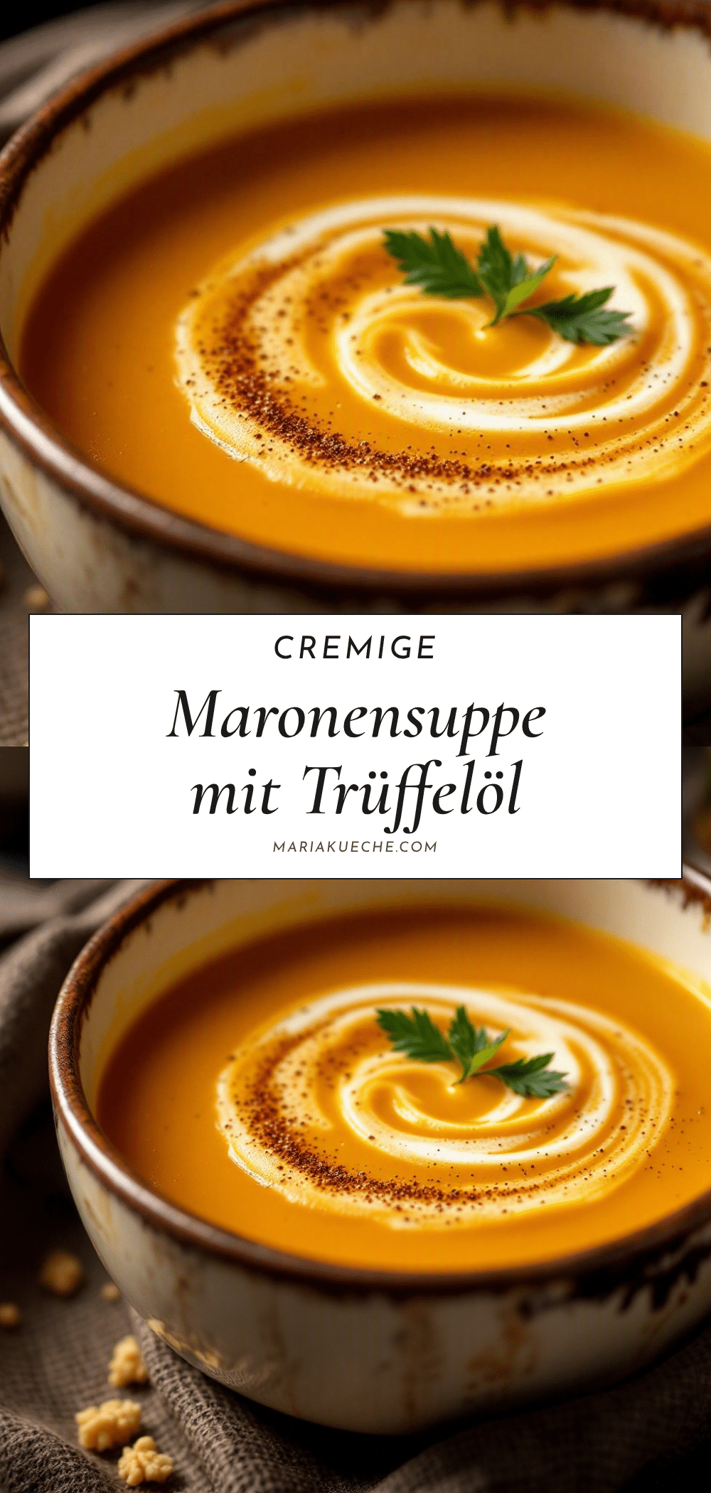 Maronensuppe mit Trüffelöl recipe