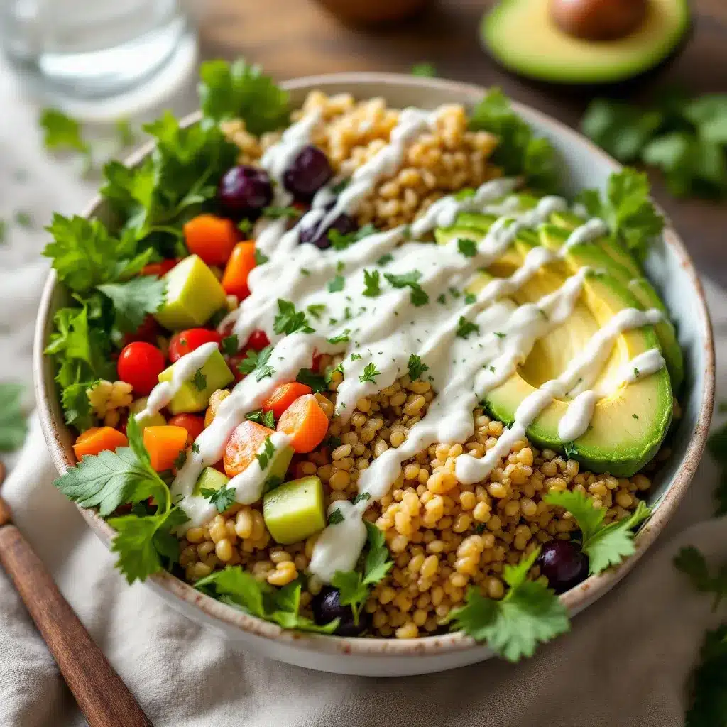 Quinoa Avocado Bowl preparation steps