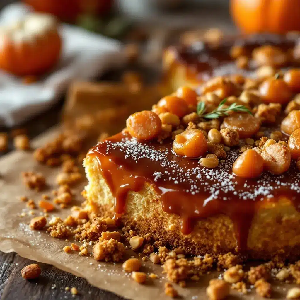 Saftiger Herbstlicher Geburtstagskuchen mit Karamell preparation steps