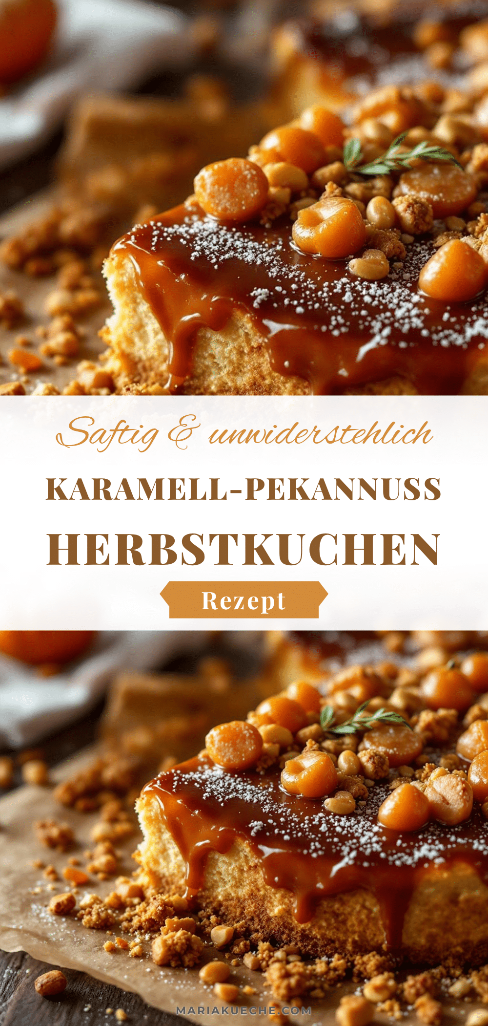 Saftiger Herbstlicher Geburtstagskuchen mit Karamell recipe