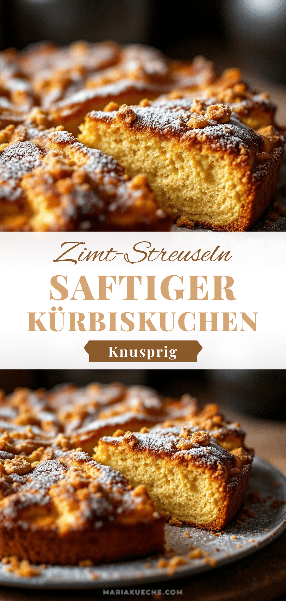 Saftiger Kürbiskuchen mit Zimt-Streuseln recipe