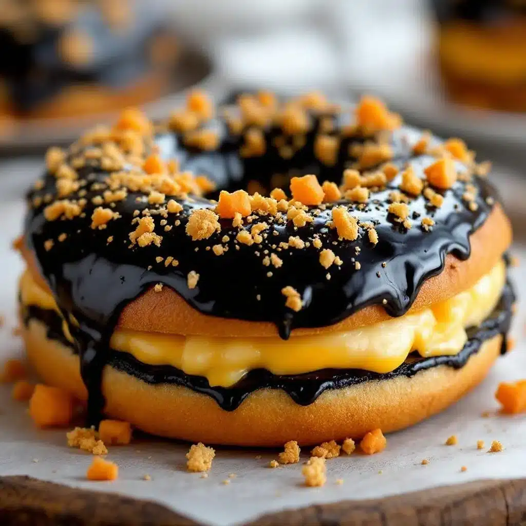 Schwarze Halloween-Bagels - featured image