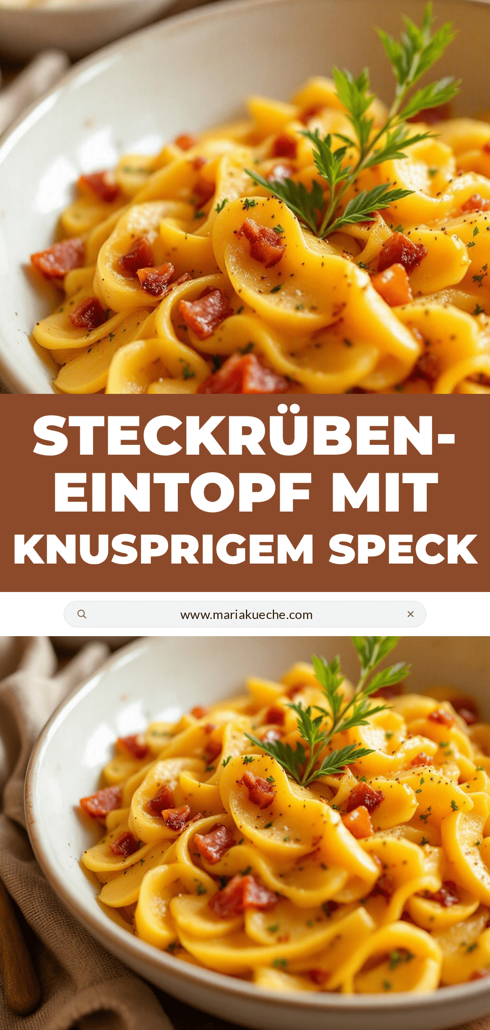 Steckrübeneintopf mit Speck recipe
