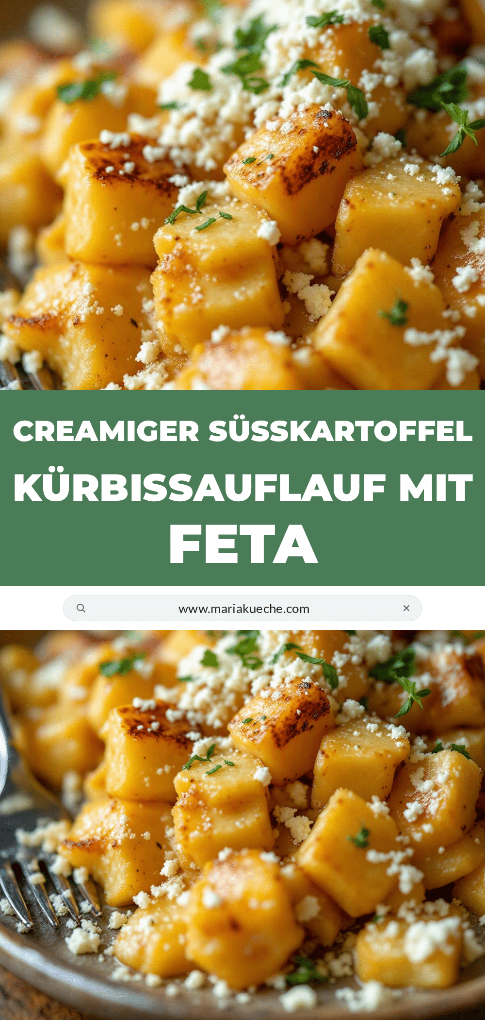 Süßkartoffel-Kürbis-Auflauf mit Feta recipe
